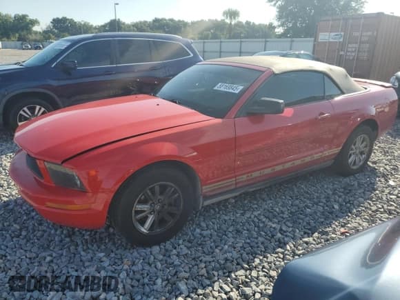 ✅ 2007 Ford Mustang Deluxe • VIN: 1ZVFT84N975296099 • Lot: 58169845. Listed on Copart with 108,251 mi. Free auction sales archive from the USA and detailed vehicle history report at DreamBid. Image 1.