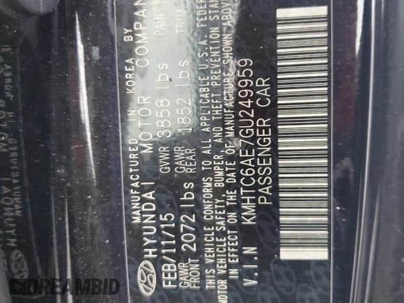 ✅ 2016 Hyundai Veloster Turbo Rally Edition • VIN: KMHTC6AE7GU249959 • Лот: 86178185. Опубликован ранее на Copart с пробегом 42 897 миль. Бесплатный доступ к архиву аукционных продаж из США и подробный отчёт об истории автомобиля на DreamBid. Изображение 14.