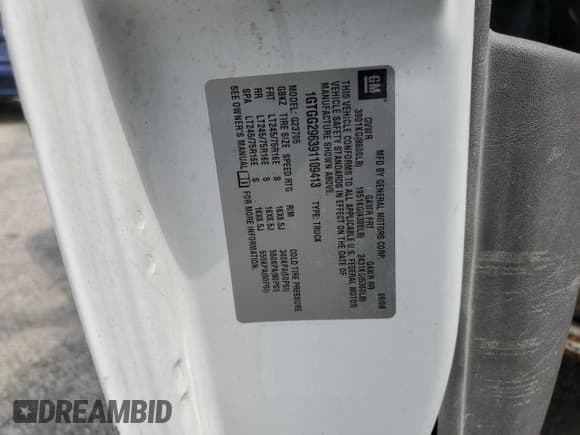 ✅ 2009 GMC Savana • VIN: 1GTGG296391109413 • Lot: 60260905. Wystawiony na Copart z przebiegiem 286 578 mil. Bezpłatny archiwum sprzedaży aukcyjnych z USA i szczegółowy raport historii pojazdu na DreamBid. Zdjęcie 13.