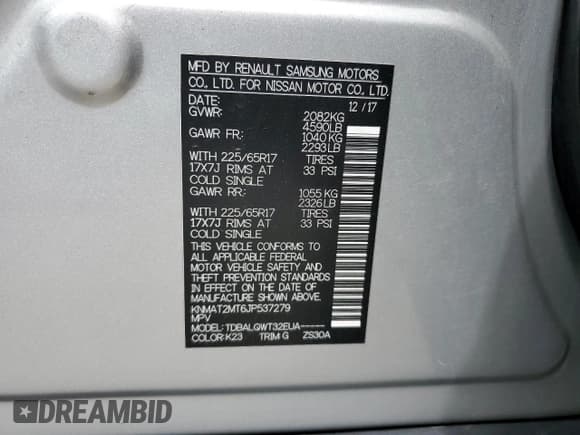 ✅ 2018 Nissan Rogue S • VIN: KNMAT2MT6JP537279 • Lot: 51183065. Wystawiony na Copart z przebiegiem 128 720 mil. Bezpłatny archiwum sprzedaży aukcyjnych z USA i szczegółowy raport historii pojazdu na DreamBid. Zdjęcie 13.