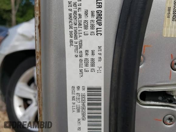 2011 Dodge Caliber Mainstreet с VIN 1B3CB3HA5BD268450, выставлен на аукционе Copart как лот 70229324 с пробегом 151 819 миль миль и Списание • Salvage title. История ставок и продаж доступна на DreamBid. Изображение 15.