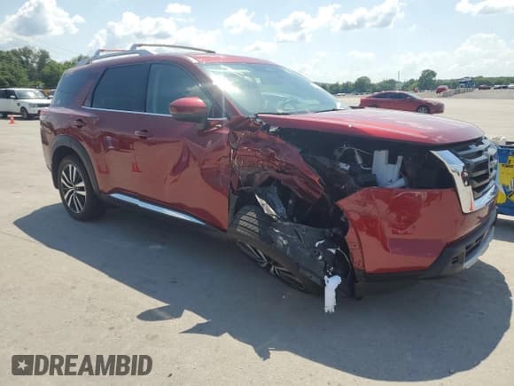 ✅ 2024 Nissan Pathfinder Platinum • VIN: 5N1DR3DG3RC304334 • Lot: 61802405. Listed on Copart with 11,372 mi. Free auction sales archive from the USA and detailed vehicle history report at DreamBid. Image 4.