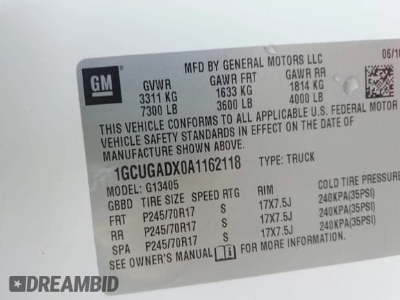 ✅ 2010 Chevrolet Express Cargo • VIN: 1GCUGADX0A1162118 • Lot: 42162387. Listed on IAAI with 239,238 mi. Free auction sales archive from the USA and detailed vehicle history report at DreamBid. Image 9.