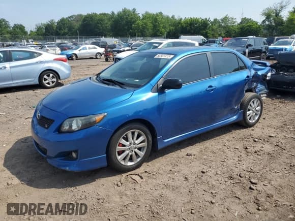 ✅ 2010 Toyota Corolla • VIN: 2T1BU4EE3AC496153 • Lot: 60561415. Listed on Copart with 193,671 mi. Free auction sales archive from the USA and detailed vehicle history report at DreamBid. Image 1.