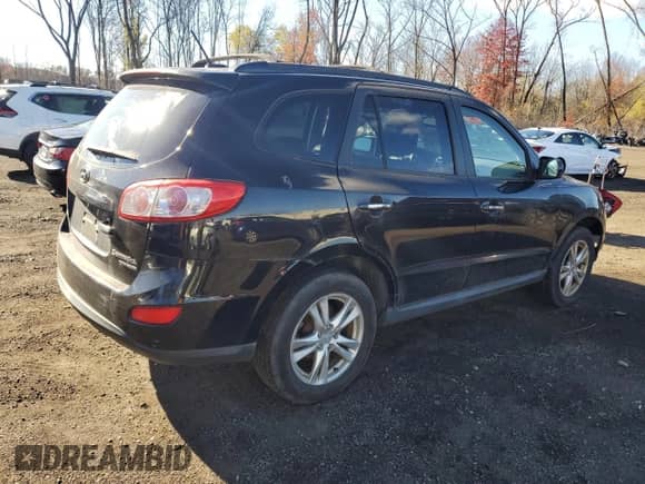 2011 Hyundai Santa Fe Limited with VIN 5XYZKDAGXBG062460, listed as a Copart auction lot 90709335 with 188,168 mi miles and Clean title. Bid and sale history available at DreamBid. Image 3.