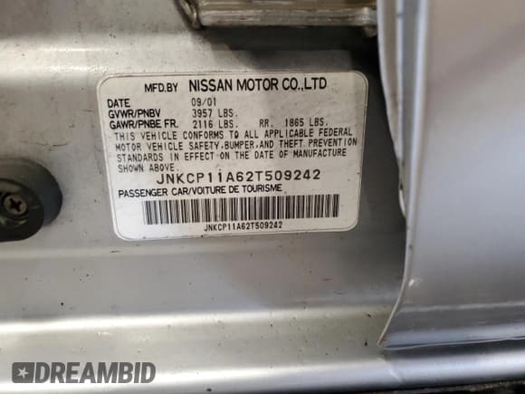 ✅ 2002 Infiniti G20 Luxury • VIN: JNKCP11A62T509242 • Lot: 63687625. Wystawiony na Copart z przebiegiem 167 791 mil. Bezpłatny archiwum sprzedaży aukcyjnych z USA i szczegółowy raport historii pojazdu na DreamBid. Zdjęcie 12.