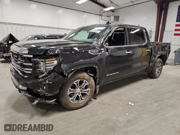 ✅ 2025 GMC Sierra 1500 SLT • VIN: 1GTPHDED1SZ161580 • Лот: 91597495. Опубликован ранее на Copart с пробегом 27 631 миль. Бесплатный доступ к архиву аукционных продаж из США и подробный отчёт об истории автомобиля на DreamBid. Изображение 1.