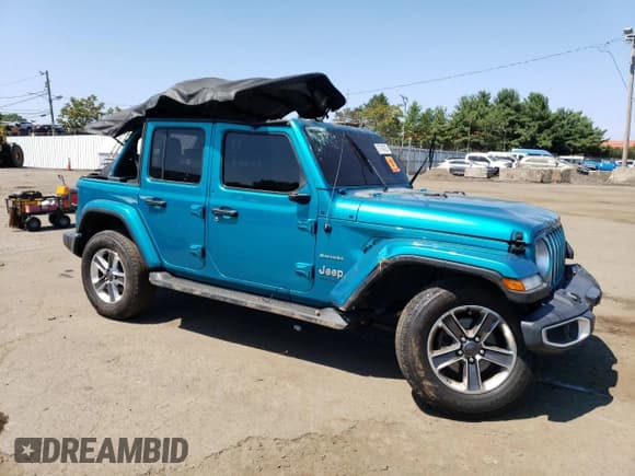 ✅ 2020 Jeep Wrangler Unlimited Sahara • VIN: 1C4HJXEN1LW279148 • Lot: 67740325. Listed on Copart with Not provided. Free auction sales archive from the USA and detailed vehicle history report at DreamBid. Image 4.