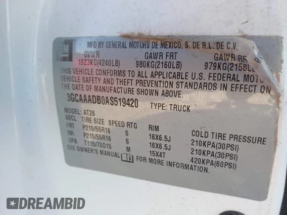 ✅ 2010 Chevrolet HHR LS • VIN: 3GCAAADB0AS519420 • Lot: 43639050. Wystawiony na IAAI z przebiegiem 112 061 mil. Bezpłatny archiwum sprzedaży aukcyjnych z USA i szczegółowy raport historii pojazdu na DreamBid. Zdjęcie 9.