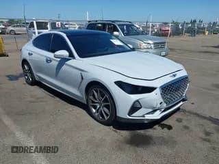 ✅ 2020 Genesis G70 3.3T • VIN: KMTG74LE2LU059669 • Lot: 42485636. Listed on IAAI with 69,918 mi. Free auction sales archive from the USA and detailed vehicle history report at DreamBid. Image 1.