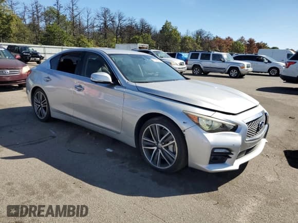 ✅ 2014 Infiniti Q50 Premium • VIN: JN1BV7AR7EM699341 • Лот: 81328225. Опубликован ранее на Copart с пробегом 130 829 миль. Бесплатный доступ к архиву аукционных продаж из США и подробный отчёт об истории автомобиля на DreamBid. Изображение 4.