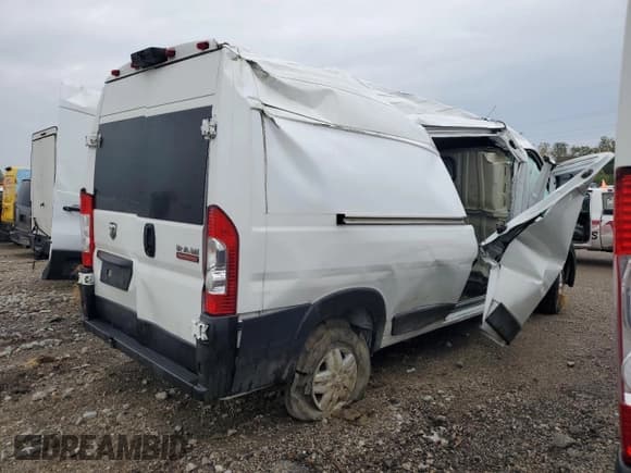 ✅ 2021 Ram ProMaster Cargo • VIN: 3C6LRVDG4ME567890 • Lot: 69222125. Listed on Copart with Not provided. Free auction sales archive from the USA and detailed vehicle history report at DreamBid. Image 3.