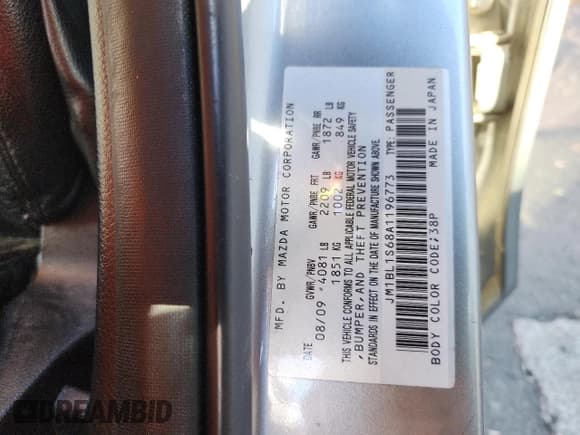 ✅ 2010 Mazda 3 S Grand Touring • VIN: JM1BL1S68A1196773 • Lot: 86784425. Wystawiony na Copart z przebiegiem 153 872 mil. Bezpłatny archiwum sprzedaży aukcyjnych z USA i szczegółowy raport historii pojazdu na DreamBid. Zdjęcie 12.