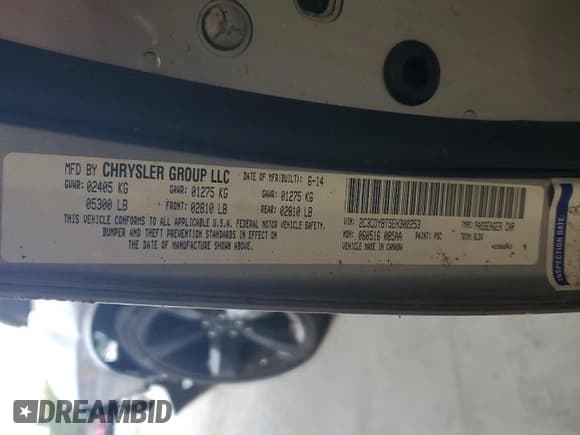 ✅ 2014 Dodge Challenger R/T Plus • VIN: 2C3CDYBT5EH302253 • Lot: 73976724. Wystawiony na Copart z przebiegiem Nie podano. Bezpłatny archiwum sprzedaży aukcyjnych z USA i szczegółowy raport historii pojazdu na DreamBid. Zdjęcie 12.