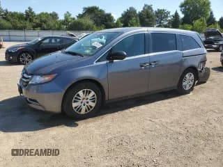✅ 2016 Honda Odyssey LX • VIN: 5FNRL5H28GB081889 • Lot: 62862065. Listed on Copart with 111,571 mi. Free auction sales archive from the USA and detailed vehicle history report at DreamBid. Image 1.