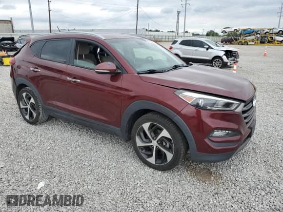 2016 Hyundai Tucson Sport with VIN KM8J3CA2XGU084968, listed as a Copart auction lot 69693835 with 94,501 mi miles and Salvage title. Bid and sale history available at DreamBid. Image 4.