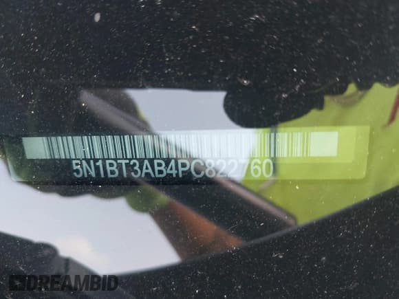 ✅ 2023 Nissan Rogue S • VIN: 5N1BT3AB4PC822760 • Lot: 42908732. Listed on IAAI with 45,218 mi. Free auction sales archive from the USA and detailed vehicle history report at DreamBid. Image 9.