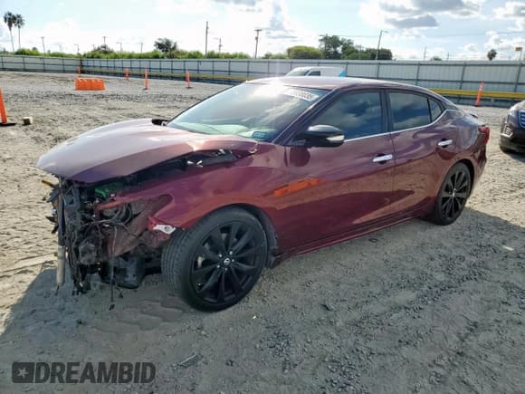 ✅ 2017 Nissan Maxima SR • VIN: 1N4AA6AP6HC398279 • Lot: 85938035. Listed on Copart with 117,056 mi. Free auction sales archive from the USA and detailed vehicle history report at DreamBid. Image 1.