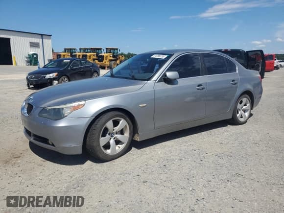 ✅ 2007 BMW 5 Series 525i • VIN: WBANE53547CW65503 • Lot: 61288335. Listed on Copart with 191,125 mi. Free auction sales archive from the USA and detailed vehicle history report at DreamBid. Image 1.