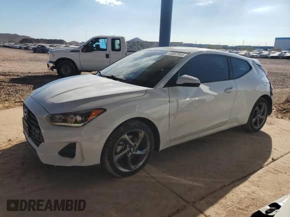 2019 Hyundai Veloster Premium z VIN KMHTG6AF5KU019648, wystawiony jako Copart lot #83897644 z przebiegiem 79 636 mil mil oraz Szkoda całkowita • Salvage title. Historia ofert i sprzedaży dostępna na DreamBid. Obrazek 1.