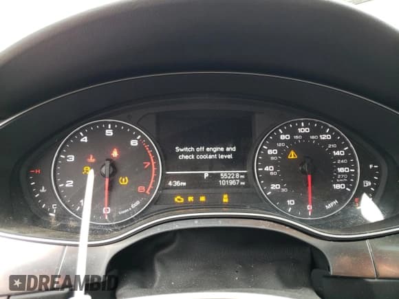 ✅ 2014 Audi A6 Premium • VIN: WAUCFAFC2EN023435 • Lot: 75428724. Listed on Copart with 101,967 mi. Free auction sales archive from the USA and detailed vehicle history report at DreamBid. Image 9.