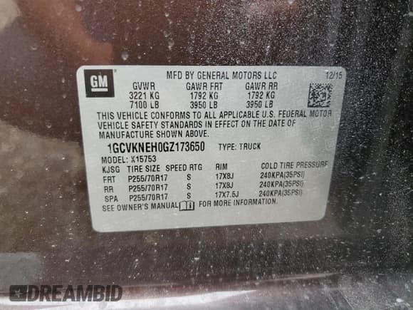 ✅ 2016 Chevrolet Silverado 1500 LS • VIN: 1GCVKNEH0GZ173650 • Лот: 61876224. Опубликован ранее на Copart с пробегом 125 306 миль. Бесплатный доступ к архиву аукционных продаж из США и подробный отчёт об истории автомобиля на DreamBid. Изображение 12.