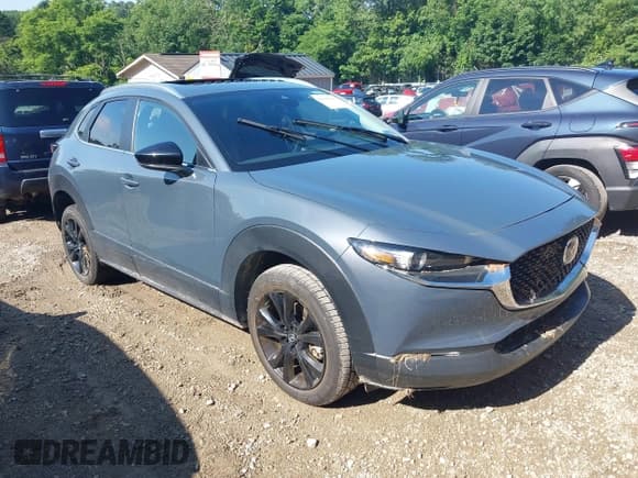 ✅ 2023 Mazda CX-30 S Carbon Edition • VIN: 3MVDMBCMXPM510409 • Lot: 42645168. Listed on IAAI with Not provided. Free auction sales archive from the USA and detailed vehicle history report at DreamBid. Image 1.