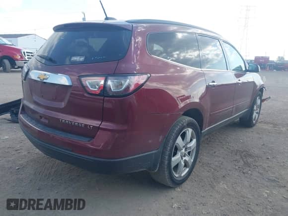 ✅ 2016 Chevrolet Traverse LT • VIN: 1GNKRGKD7GJ328793 • Lot: 43332582. Listed on IAAI with 158,541 mi. Free auction sales archive from the USA and detailed vehicle history report at DreamBid. Image 4.