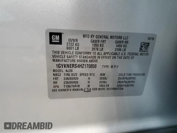 ✅ 2017 Cadillac XT5 Premium Luxury AWD • VIN: 1GYKNERS4HZ170858 • Lot: 80620265. Wystawiony na Copart z przebiegiem 33 512 mil. Bezpłatny archiwum sprzedaży aukcyjnych z USA i szczegółowy raport historii pojazdu na DreamBid. Zdjęcie 14.