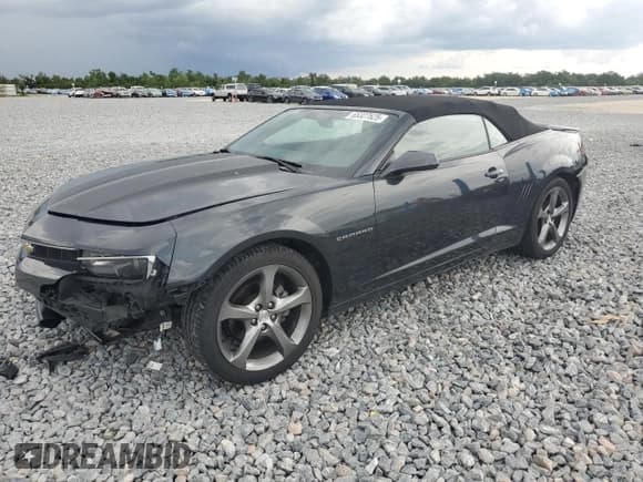 ✅ 2014 Chevrolet Camaro LT • VIN: 2G1FC3D34E9196036 • Lot: 65327625. Listed on Copart with 66,983 mi. Free auction sales archive from the USA and detailed vehicle history report at DreamBid. Image 1.