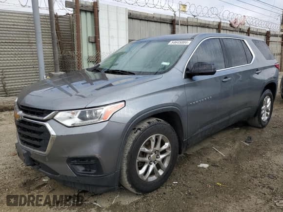 ✅ 2018 Chevrolet Traverse LS • VIN: 1GNERFKWXJJ160745 • Lot: 54645004. Wystawiony na Copart z przebiegiem 74 895 mil. Bezpłatny archiwum sprzedaży aukcyjnych z USA i szczegółowy raport historii pojazdu na DreamBid. Zdjęcie 1.