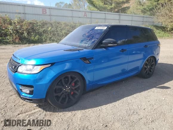 ✅ 2016 Land Rover Range Rover Sport Dynamic • VIN: SALWR2EF8GA559432 • Lot: 86185985. Listed on Copart with 133,997 mi. Free auction sales archive from the USA and detailed vehicle history report at DreamBid. Image 1.