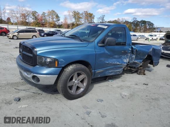 ✅ 2005 Dodge 1500 ST • VIN: 1D7HA16N55J563531 • Lot: 91995365. Listed on Copart with 174,286 mi. Free auction sales archive from the USA and detailed vehicle history report at DreamBid. Image 1.