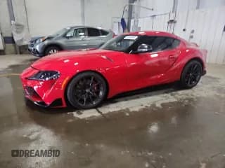 ✅ 2024 Toyota Supra 3.0 • VIN: WZ1DB0G06RW067487 • Lot: 71105045. Listed on Copart with 19,468 mi. Free auction sales archive from the USA and detailed vehicle history report at DreamBid. Image 1.