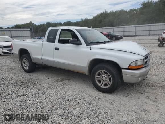 2003 Dodge Dakota SLT with VIN 1D7HL42X93S256342, listed as a Copart auction lot 80322324 with 105,049 mi miles and Salvage title. Bid and sale history available at DreamBid. Image 4.