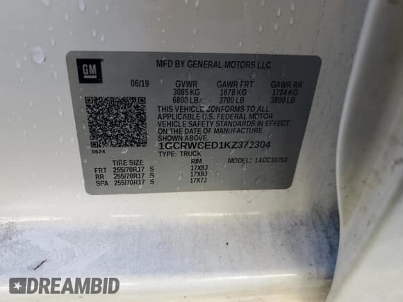 ✅ 2019 Chevrolet Silverado 1500 LT • VIN: 1GCRWCED1KZ372304 • Lot: 76695874. Wystawiony na Copart z przebiegiem 112 041 mil. Bezpłatny archiwum sprzedaży aukcyjnych z USA i szczegółowy raport historii pojazdu na DreamBid. Zdjęcie 12.