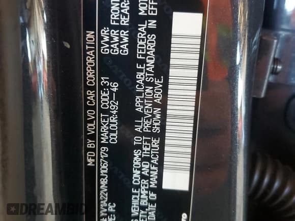 ✅ 2018 Volvo V90 • VIN: YV1A22VM8J1067179 • Лот: 50350705. Опубликован ранее на Copart с пробегом 70 149 миль. Бесплатный доступ к архиву аукционных продаж из США и подробный отчёт об истории автомобиля на DreamBid. Изображение 13.