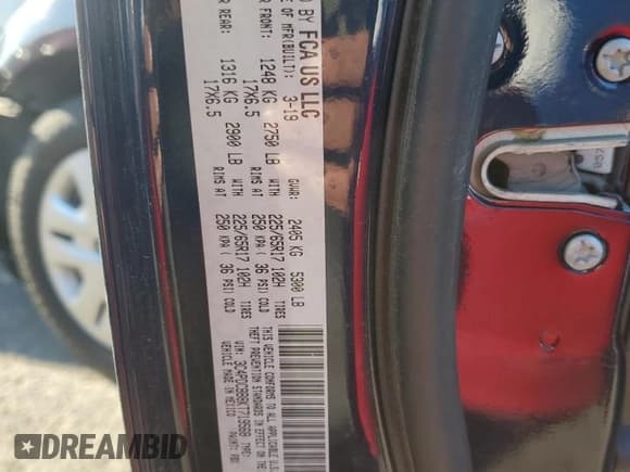 ✅ 2019 Dodge Journey SE • VIN: 3C4PDCBB8KT719568 • Lot: 69982655. Wystawiony na Copart z przebiegiem 81 403 mil. Bezpłatny archiwum sprzedaży aukcyjnych z USA i szczegółowy raport historii pojazdu na DreamBid. Zdjęcie 13.