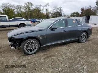 ✅ 2023 Genesis G80 • VIN: KMTGE4S10PU005250 • Lot: 90238375. Wystawiony na Copart z przebiegiem 50 272 mil. Bezpłatny archiwum sprzedaży aukcyjnych z USA i szczegółowy raport historii pojazdu na DreamBid. Zdjęcie 1.