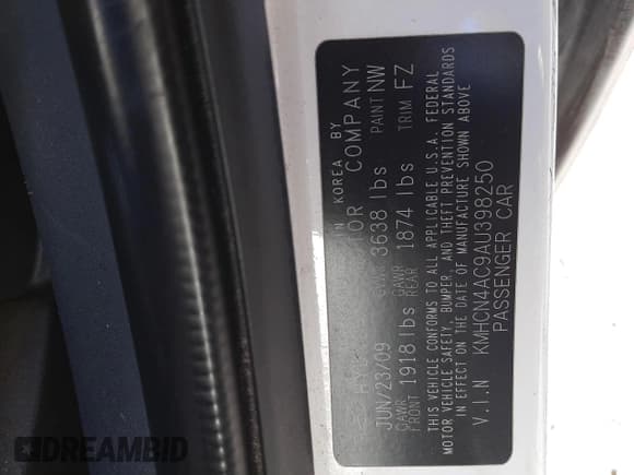 ✅ 2010 Hyundai Accent GLS • VIN: KMHCN4AC9AU398250 • Лот: 44790875. Опубликован ранее на Copart с пробегом 220 284 миль. Бесплатный доступ к архиву аукционных продаж из США и подробный отчёт об истории автомобиля на DreamBid. Изображение 14.