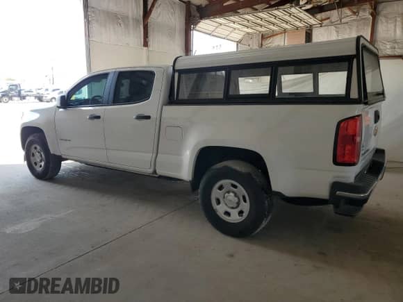 2020 Chevrolet Colorado 2WD Work Truck with VIN 1GCGSBEN7L1198809, listed as a Copart auction lot 80280805 with 46,276 mi miles and Salvage title. Bid and sale history available at DreamBid. Image 2.