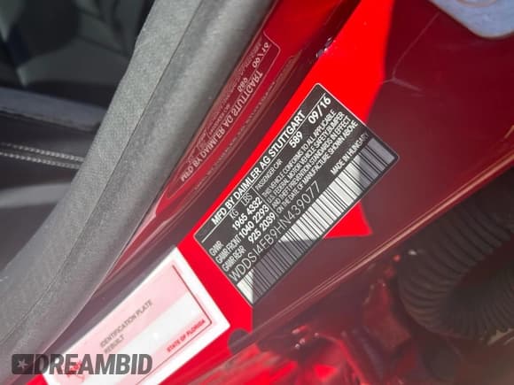 ✅ 2017 Mercedes-Benz CLA 250 • VIN: WDDSJ4EB9HN439077 • Lot: 91318825. Listed on Copart with 94,035 mi. Free auction sales archive from the USA and detailed vehicle history report at DreamBid. Image 10.