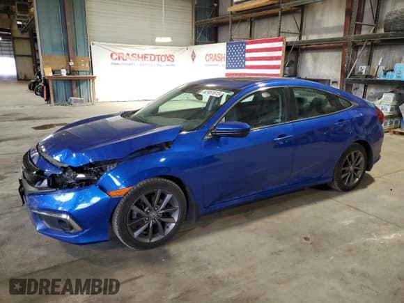 ✅ 2020 Honda Civic EX-L • VIN: 19XFC1F74LE021442 • Lot: 82461615. Listed on Copart with 99,334 mi. Free auction sales archive from the USA and detailed vehicle history report at DreamBid. Image 1.