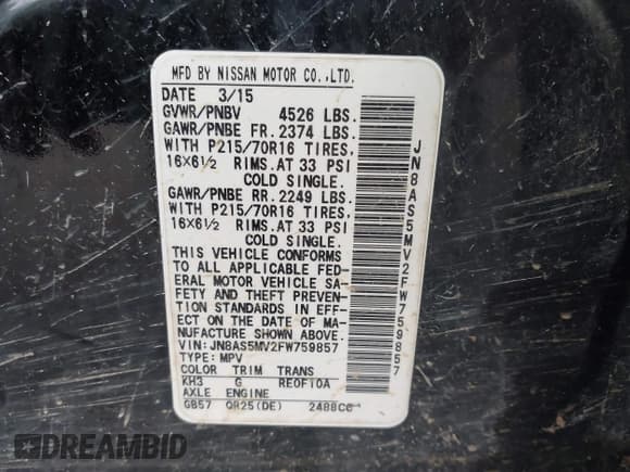 ✅ 2015 Nissan Rogue S • VIN: JN8AS5MV2FW759857 • Lot: 43751253. Wystawiony na IAAI z przebiegiem 207 983 mil. Bezpłatny archiwum sprzedaży aukcyjnych z USA i szczegółowy raport historii pojazdu na DreamBid. Zdjęcie 9.