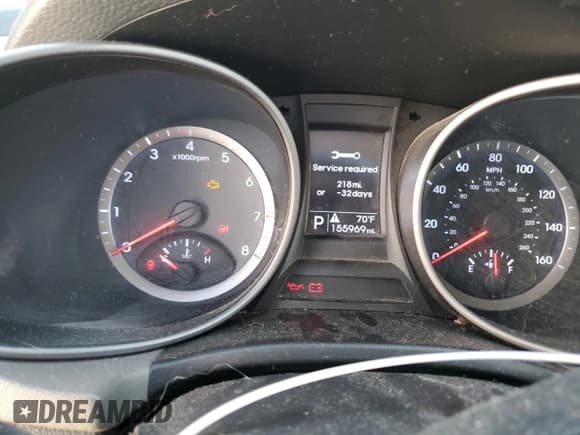 ✅ 2015 Hyundai Santa Fe • VIN: 5XYZTDLB9FG240685 • Лот: 49591113. Опубликован ранее на Copart с пробегом 155 969 миль. Бесплатный доступ к архиву аукционных продаж из США и подробный отчёт об истории автомобиля на DreamBid. Изображение 9.