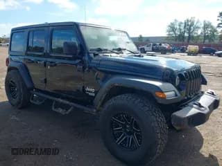 ✅ 2020 Jeep Wrangler Unlimited Sport S • VIN: 1C4HJXDN2LW275305 • Lot: 43779048. Listed on IAAI with 86,074 mi. Free auction sales archive from the USA and detailed vehicle history report at DreamBid. Image 1.