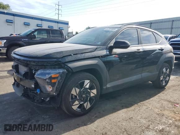 2024 Hyundai Kona SEL with VIN KM8HC3AB3RU065146, listed as a Copart auction lot 64707924 with 2,096 mi miles and Salvage title. Bid and sale history available at DreamBid. Image 1.