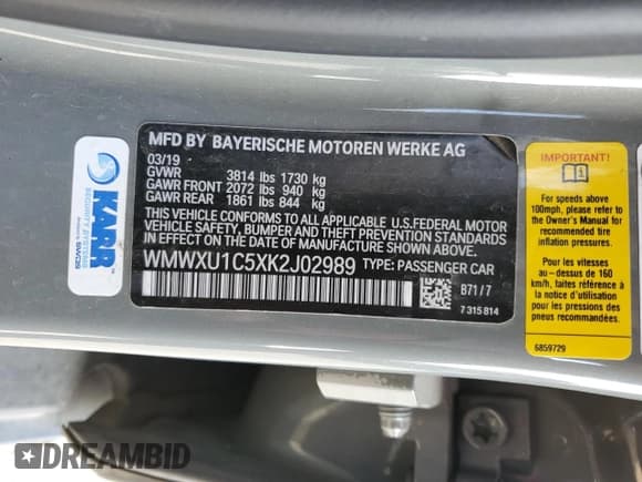 ✅ 2019 MINI Hardtop 4 Door Cooper • VIN: WMWXU1C5XK2J02989 • Lot: 84576415. Wystawiony na Copart z przebiegiem 102 893 mil. Bezpłatny archiwum sprzedaży aukcyjnych z USA i szczegółowy raport historii pojazdu na DreamBid. Zdjęcie 12.
