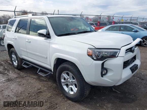 ✅ 2024 Toyota 4Runner SR5 Premium • VIN: JTENU5JR0R6219132 • Lot: 43573843. Listed on IAAI with 25,132 mi. Free auction sales archive from the USA and detailed vehicle history report at DreamBid. Image 1.