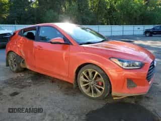 2020 Hyundai Veloster 2.0 with VIN KMHTG6AFXLU029657, listed as a Copart auction lot 73000104 with 89,333 mi miles and Salvage title. Bid and sale history available at DreamBid. Image 4.
